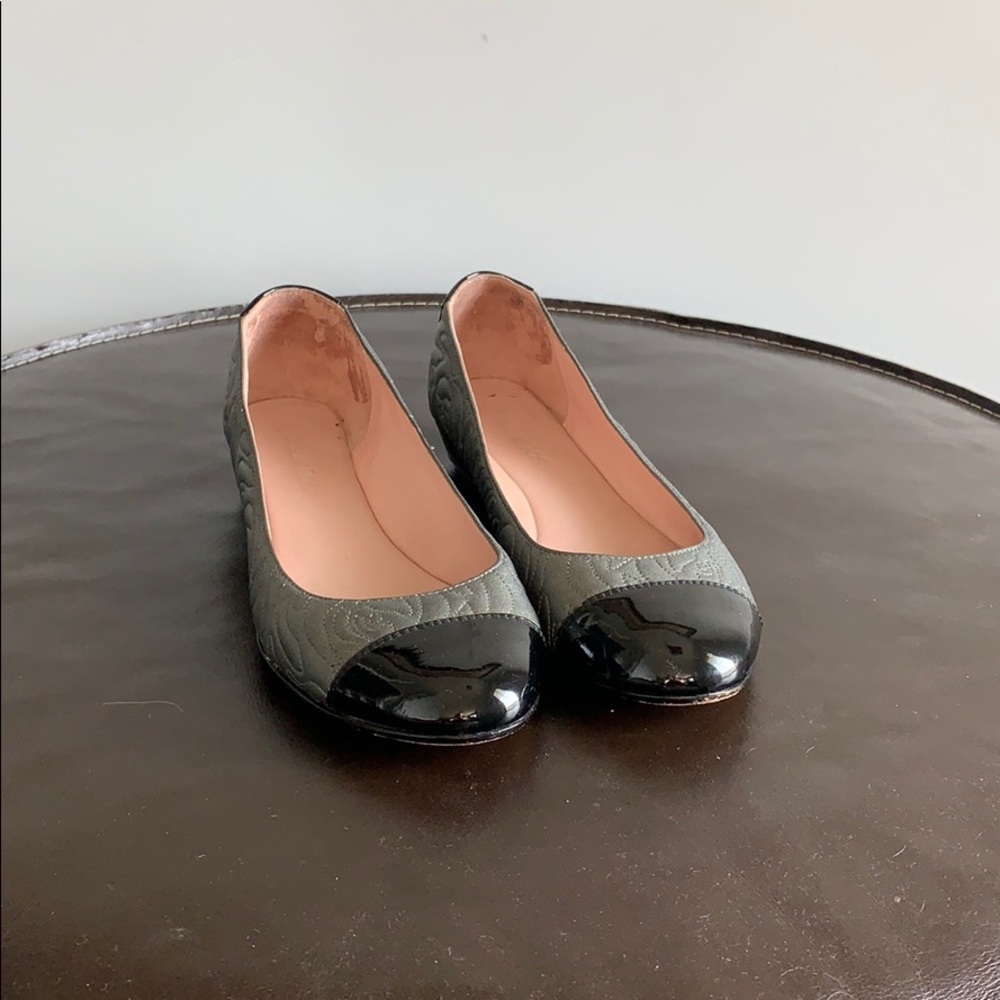 Silver and Black Taryn Rose Ballet Flats 8